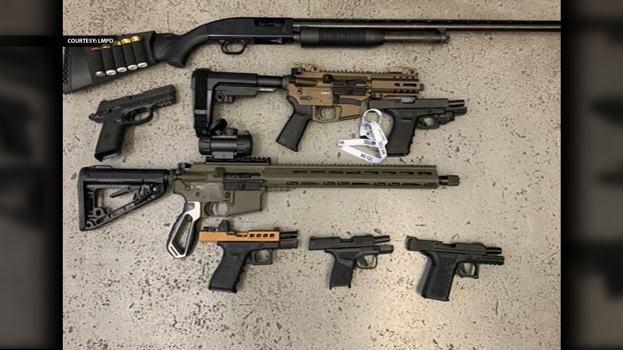 LMPD data shows more than 500 guns seized so far this year